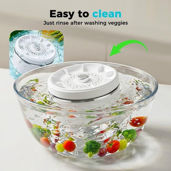 2 Stuks Pesticiden Reiniger - Draagbare Groente- en Fruitreiniger - Draadloze Groentewasser - 15W Krachtige Vortex - 4 Instelbare Standen - 3600mAh Grote Accu - Produce Purifier - Titanium Zuivering - IPX7 - Groentereiniger - Voor Fruit, Groenten — afbeelding 5