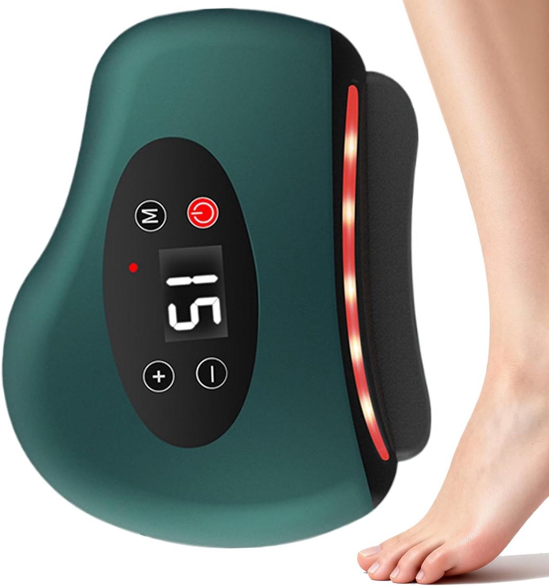 Massage Apparaat - Spierroller Vibrator - Spierontspanning Herstel - 12 Niveaus Verstelbaar - 157 x 122 x 38 cm - Wit