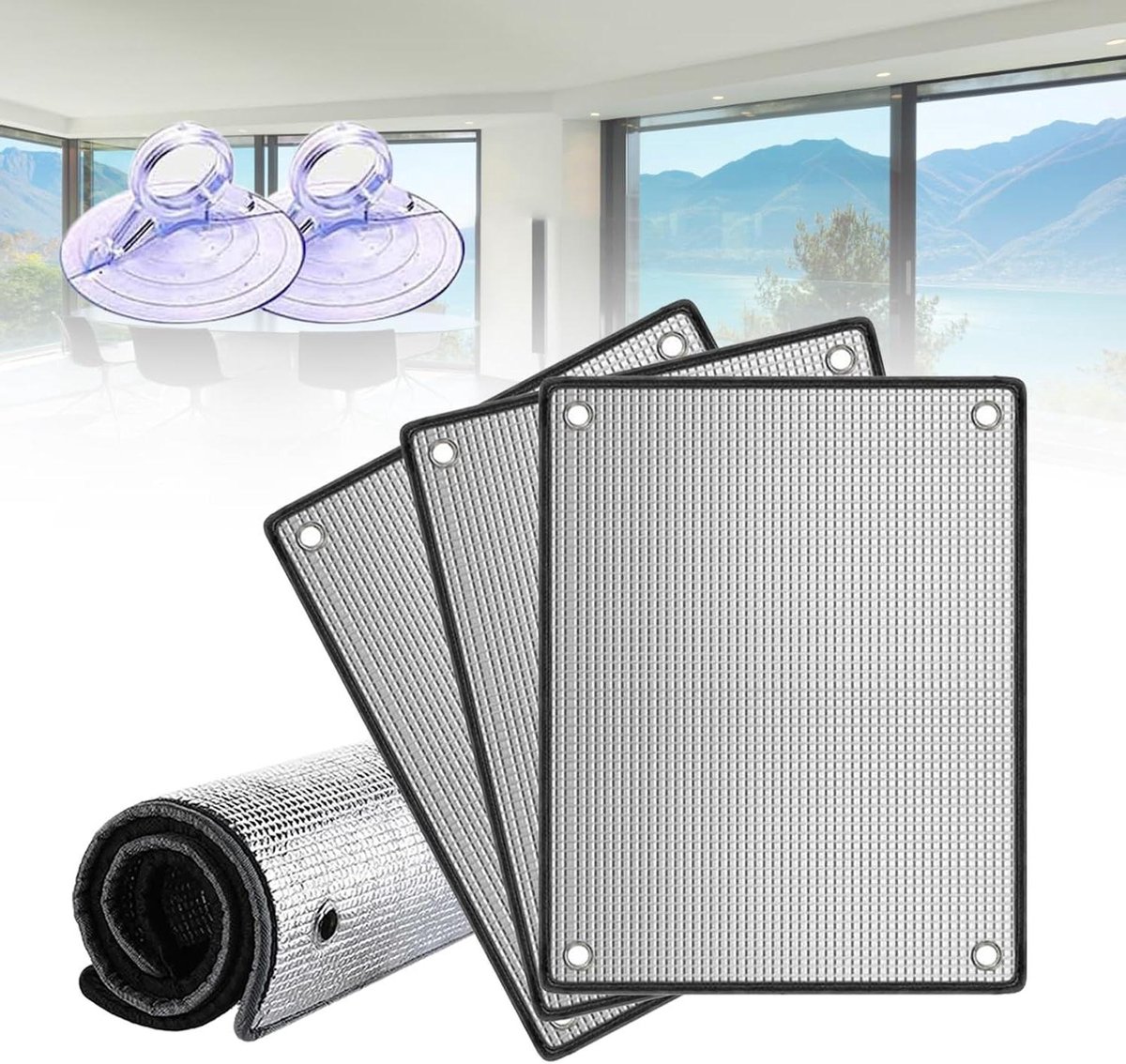 Raamfolie - Isolatie folie - Koelte behouden - Warmte reflecterend - 50x100cm - Zilver