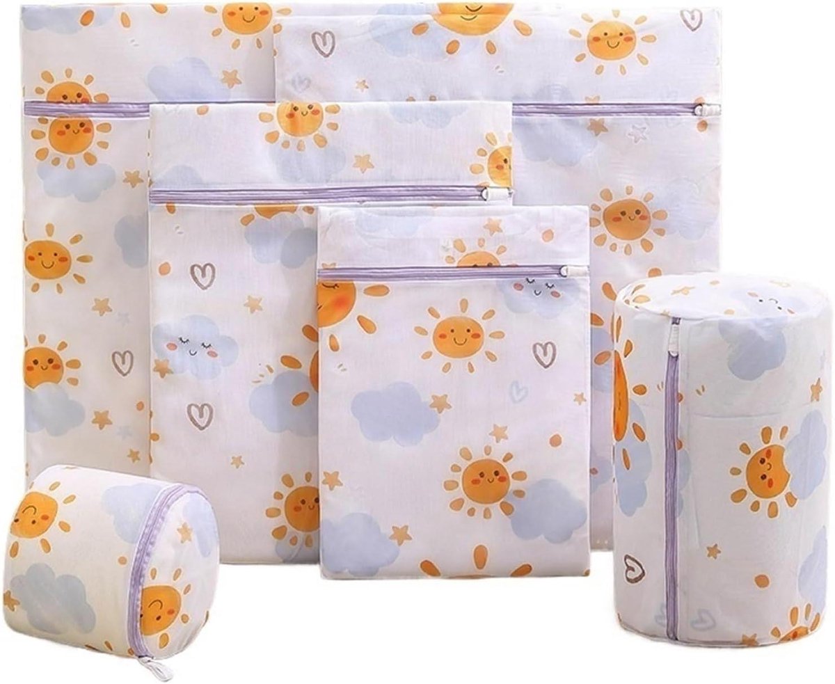Waszakken Set - Kledingbeschermers - Kleding Beschermen - Duurzaam Mesh Materiaal - XL 60x60cm - Print