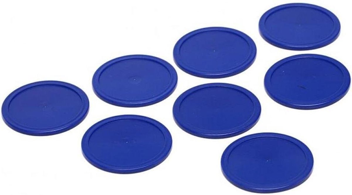Air Hockey Pucks - Ijshockey Stukken - Tafelspel Spelen - Zwaar Gewicht - 64 mm - Blauw