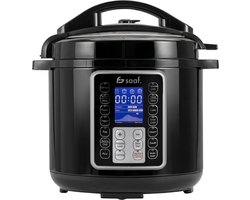 Multicooker - 5.8L - PFAS vrij - Slowcooker met timer - Pressure Cooker - Rijstkoker met stomer -…