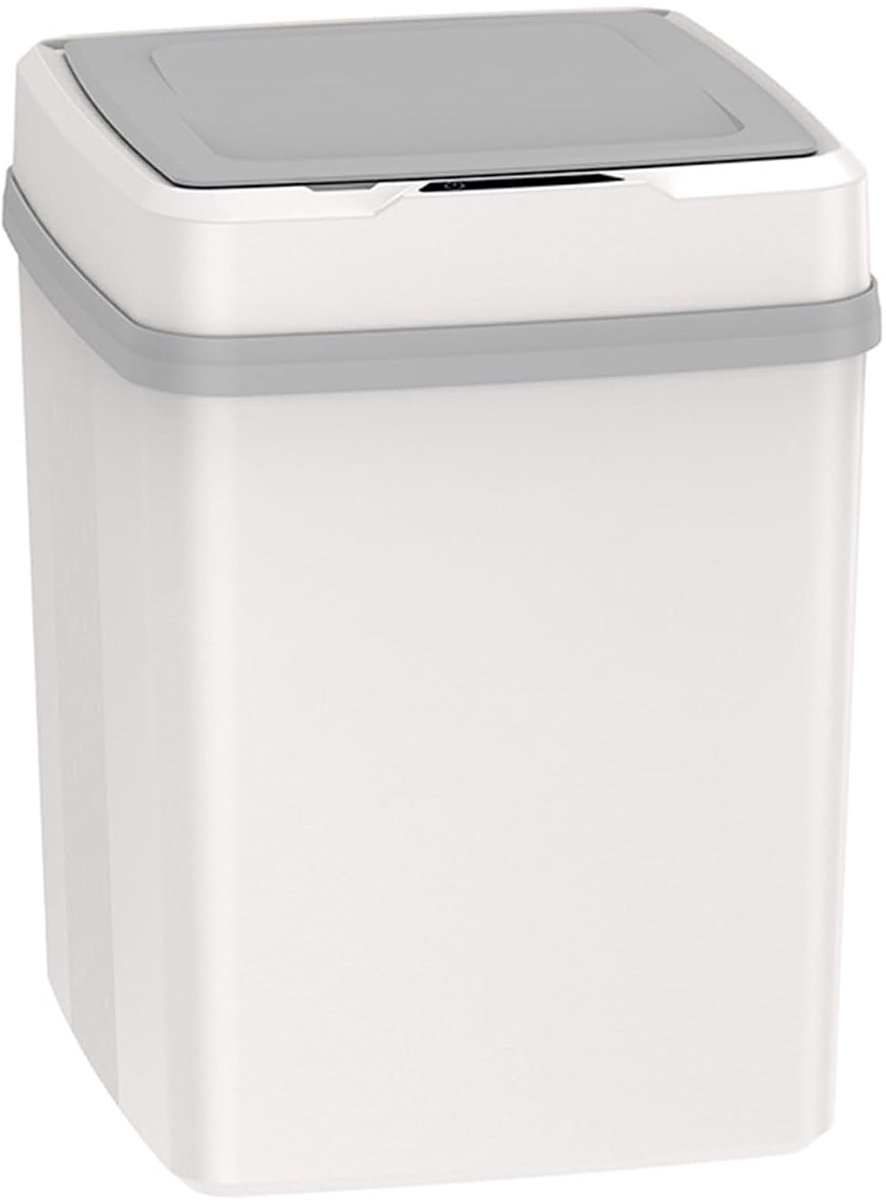 Slimme Prullenbak - Automatische Vuilnisbak - Hygiënisch Afval - Bewegingssensor - 12 Liter - Wit