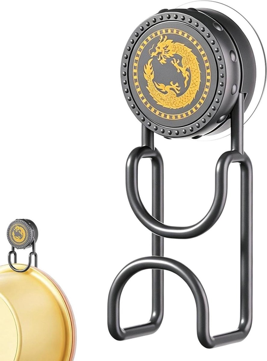 Zuighaken Douchewand - Hanger Muur - Ruimte Ordenen - Vacuümzuigtechnologie - 145 cm - Gri