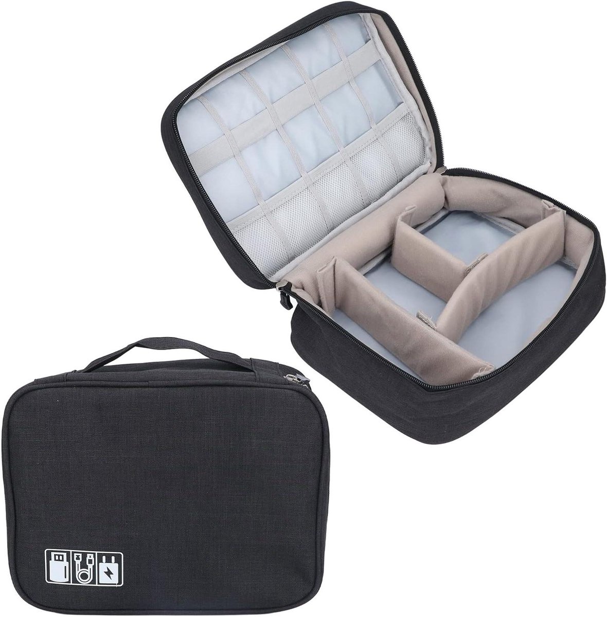 Koffiezetapparaat Tas Opbergtas Koffie Reizen en Opslag Versterkte Stiksels 25 x 19 x 10 cm Zwart