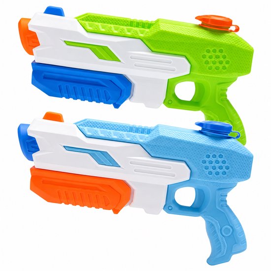 Pistolet à Eau électrique 2 Pièces – Longue Portée, Mode Manuel/auto, Réservoir Transparent, Pour Piscine Et Plage