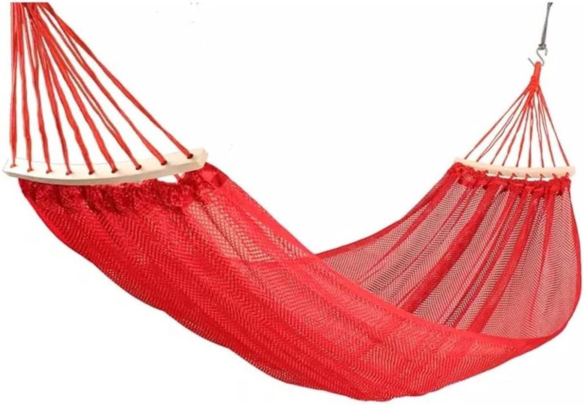 Draagbare Hangmat - Reisstoel - Buiten Ontspannen - Anti-omval Ontwerp - 200x125 cm - Rood