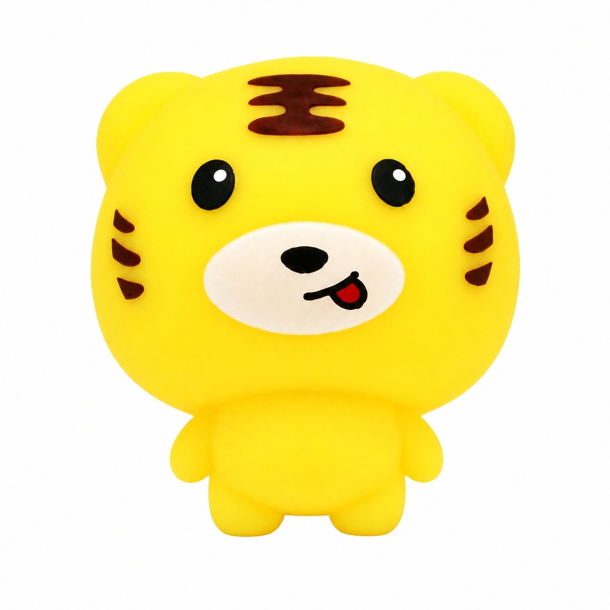 Premium Kwaliteit Gele Tijger Squishy – Stressbal – Knijp Speelgoed – Fidget Toy voor Kinderen en Volwassenen