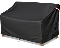 KylinLucky Tuinmeubelhoezen waterdicht, 2-zits patio loveseat bankhoezen passen tot 52 W x 35D x 35H inch, zwart
