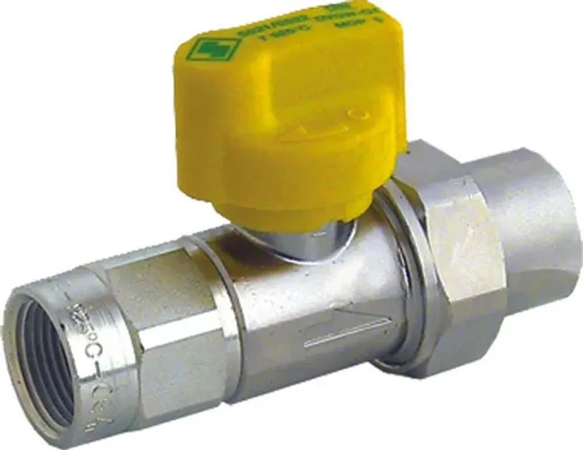 Seppelfricke SEPP Gas gaskogelkraan verchroomd b/b Rp1/2" (DN15) Cr Type 5521, 0036919
