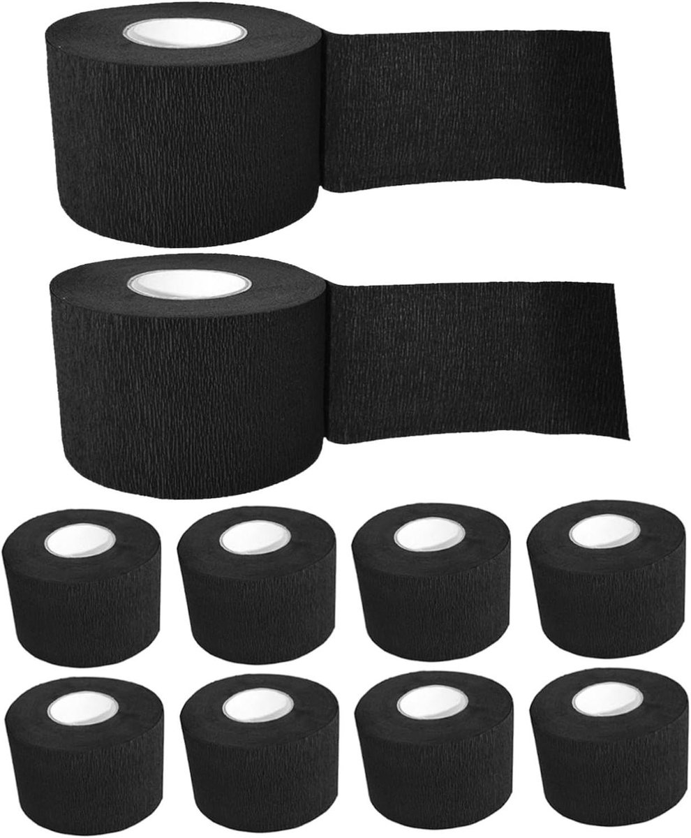 Wegwerp Nekstrips - Kapperspapier - Salon Hygiëne - Rekbaar Kreppapier - 10 Stuks - Zwart