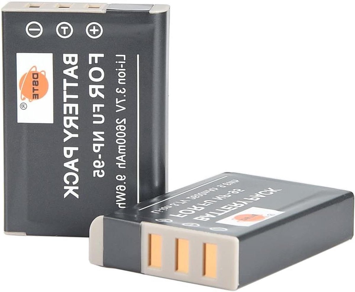 Camera Accu - Reserve Batterij - Fotografie Uitbreiding - Meervoudige Bescherming - 2 Stuks - Zwart