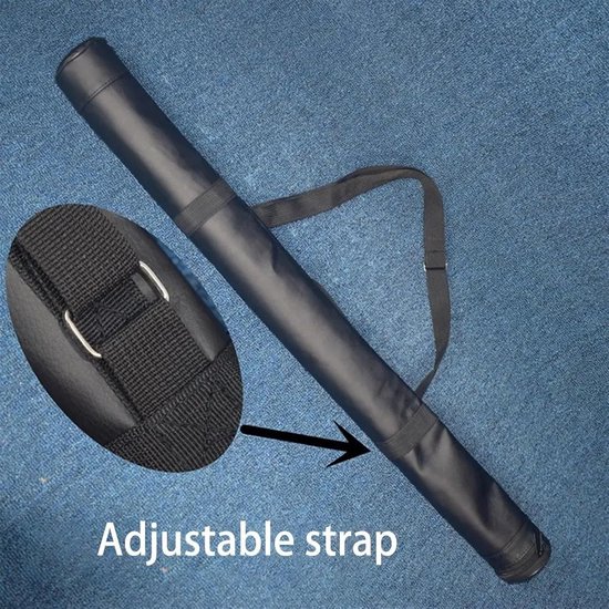 Keu Tas - Biljart Stokhouder - Biljart Spelen - Harde Bescherming - 81 cm - Zwart — afbeelding 4
