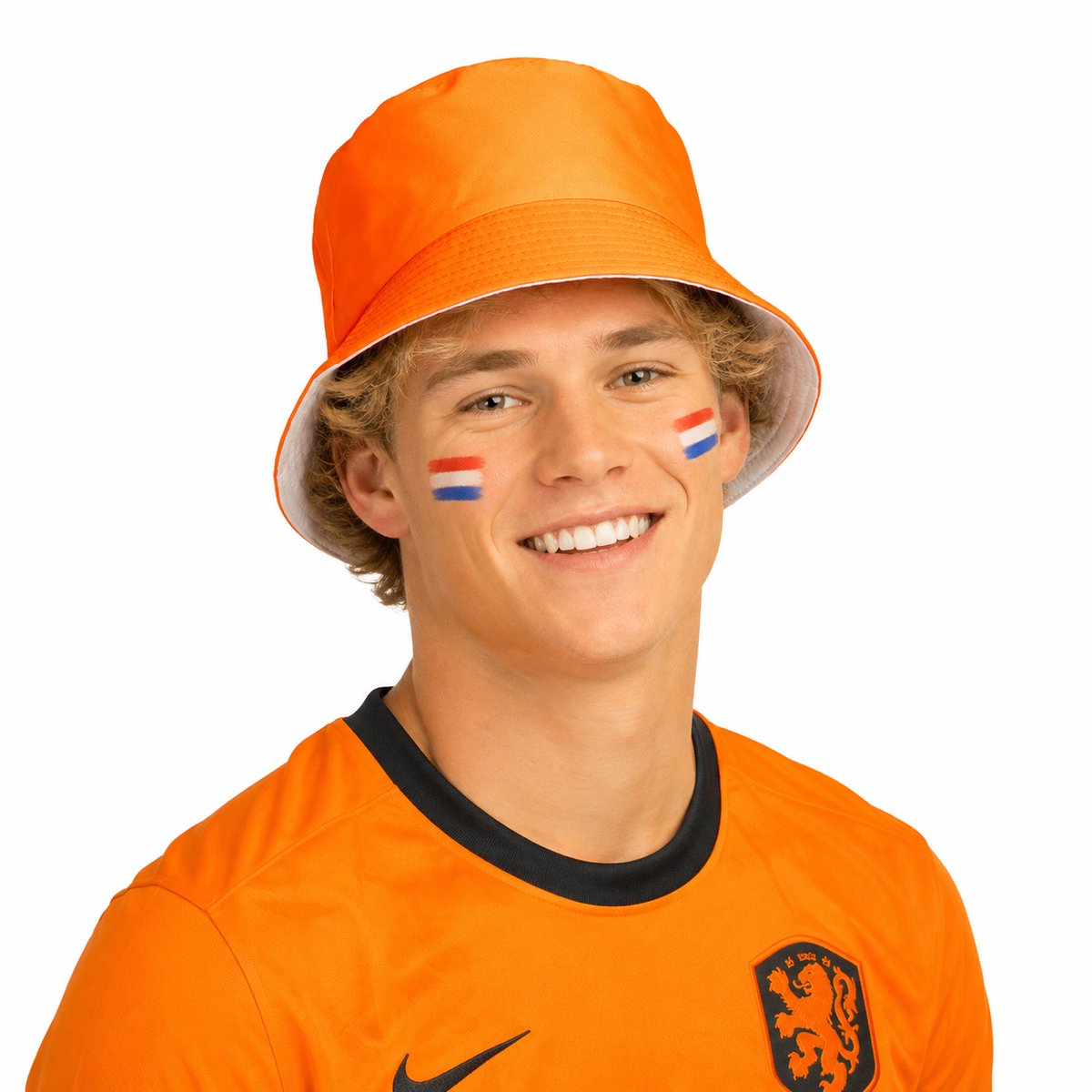 Vissershoedje Holland Oranje – Bucket Hat Oranje – Supportershoed WK 2026 – Koningsdag Hoedje – One Size