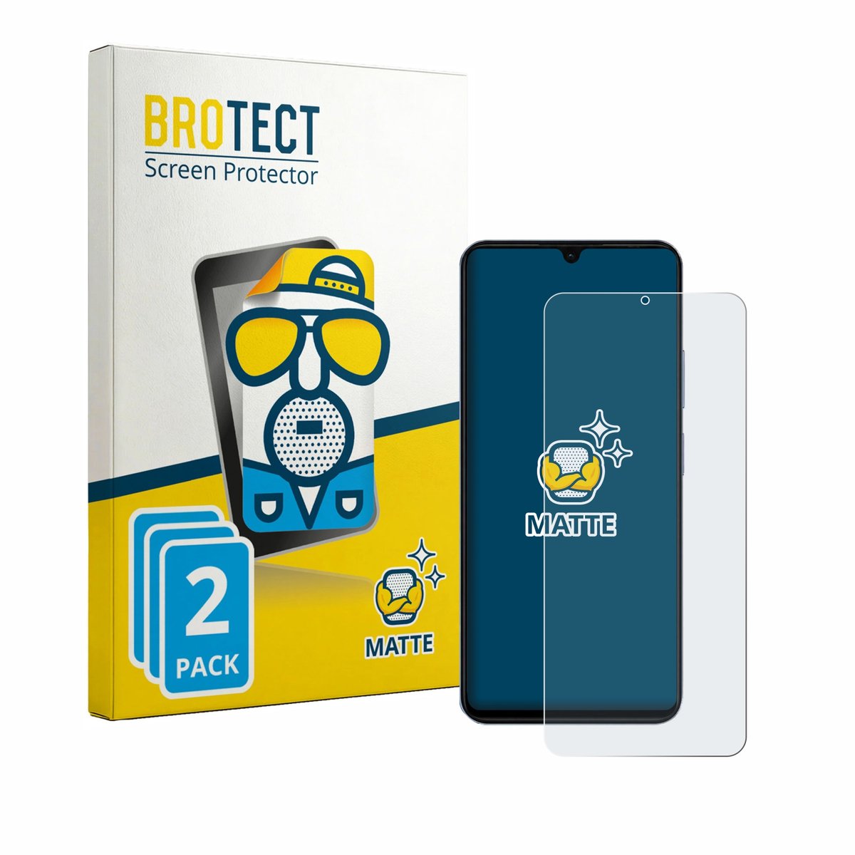 BROTECT - Screenprotector voor Blackview Wave 10C - Folie Beschermfolie matte 2 Stuks