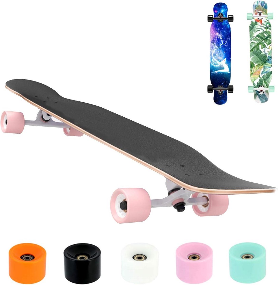 Longboard Skateboard Compleet Skate Board Outdoor Skateboarden 9 Lagen Esdoornhout 42 inch Meerdere Kleuren