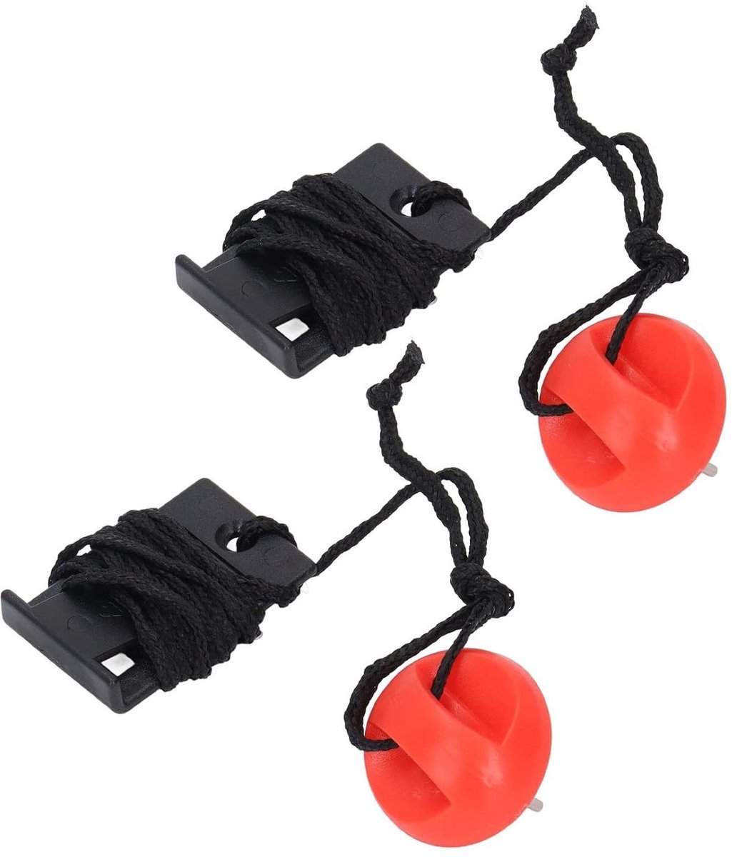 Loopband Veiligheidsschakelaar - Noodstoplusband Noodstop - Veilig Sporten - Automatische Bescherming - 2 Stuks - Zwart