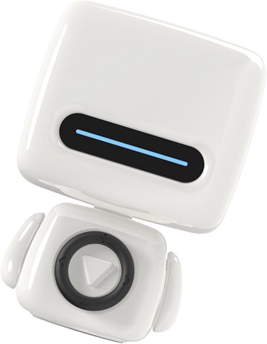 Robot Bluetooth Speaker - Draagbare Audio - Muziek Luisteren - Ingebouwde Microfoon - 11 x 7 x 4 cm - Wit — afbeelding 5