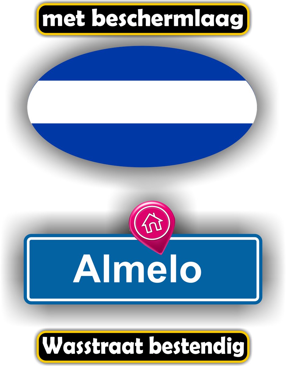 Jerma - Almelo - stickers set van 2 - bumperstickers