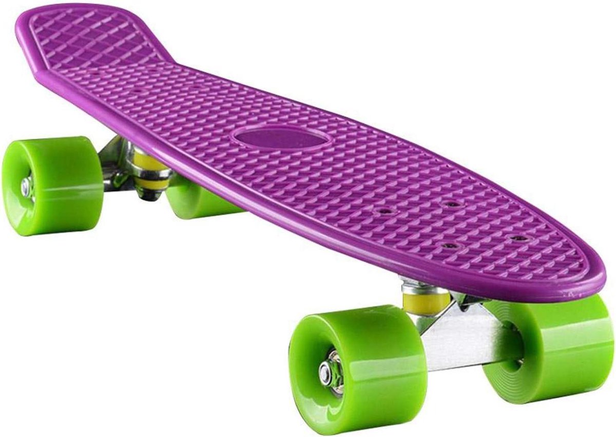 22 Inch Professional Skateboard With High Rebound PU Wheels Easy To Turn Smoothly Move Longboard For Kids Teens Adults Recreational Sports