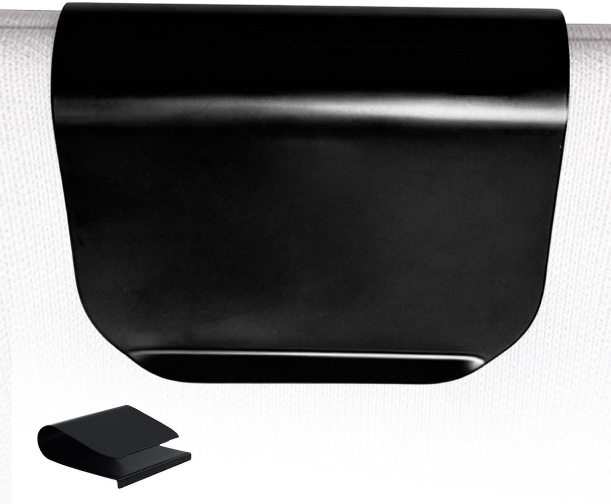 Metalen Clip - Luchtverfrisser Houder - Auto Interieur - Markvrije Innovatie - 8 x 6 x 2 cm - Zilver