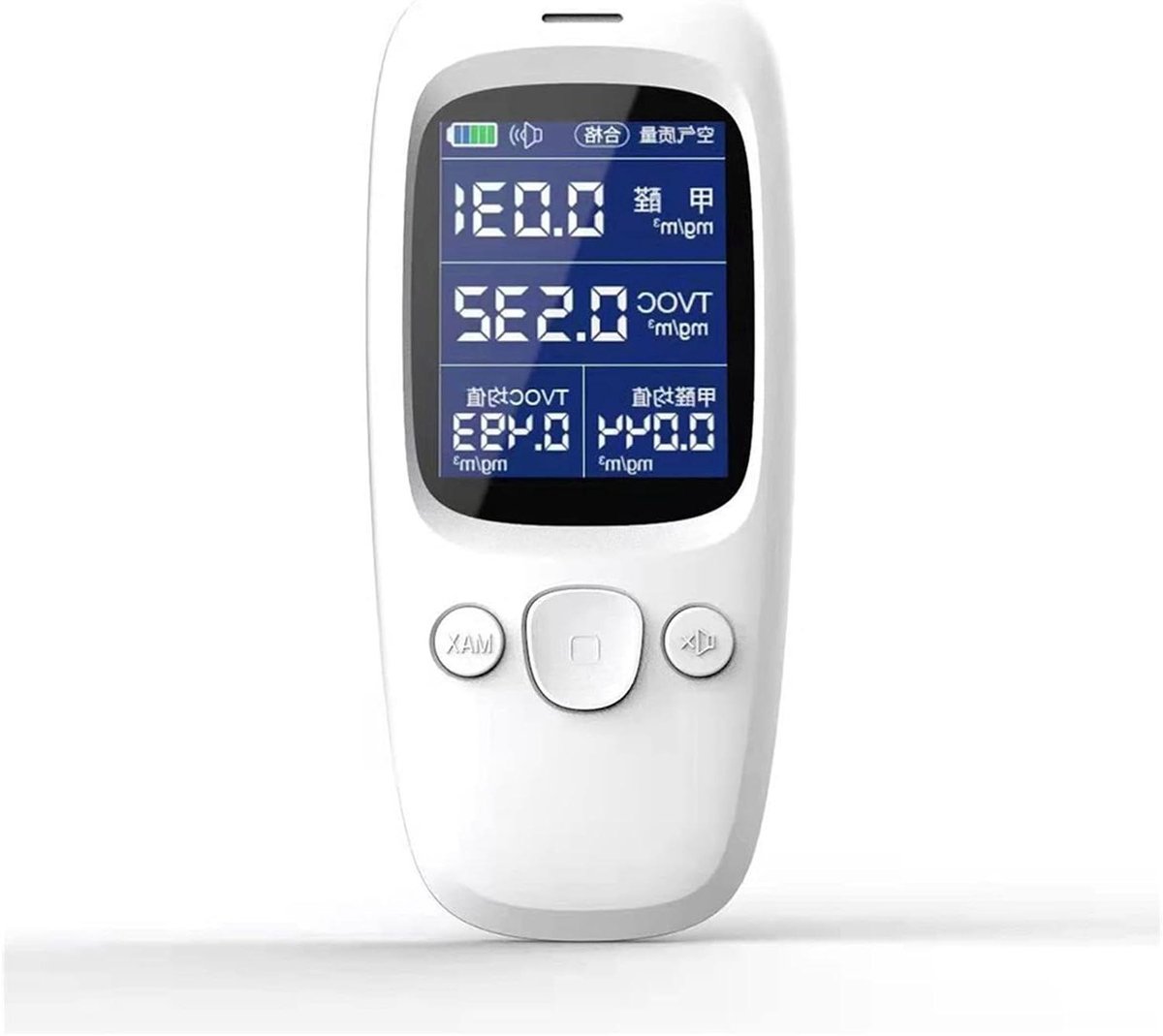 Luchtkwaliteit Meter - Formalehydedetector Meetinstrument - Binnenlucht Meten - Draagbaar Handheld Apparaat - 10x10x10 mm - One Color