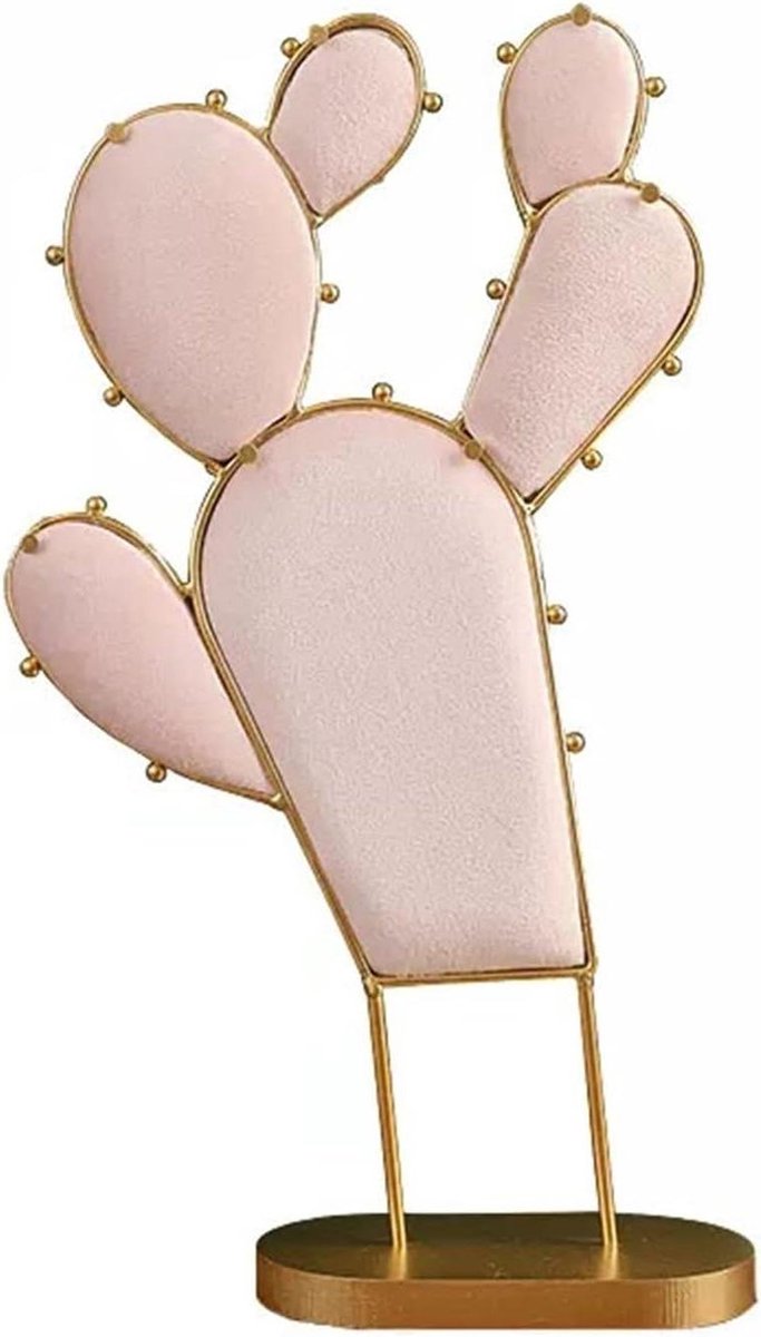 Sieradenstandaard - Hanger Organizer - Sieraden Opbergen - Stabiele Voet - 23x39cm - Roze