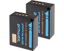 2 x Blumax accu compatibel met Fujifilm NP-W126s |- 1260mAh -| Fuji NP-W126 voor X-A7 X-E4 X-H1 X-M5 / X-Pro3 X-T3 X-T30 II X-T200 / HS50EXR X100VI