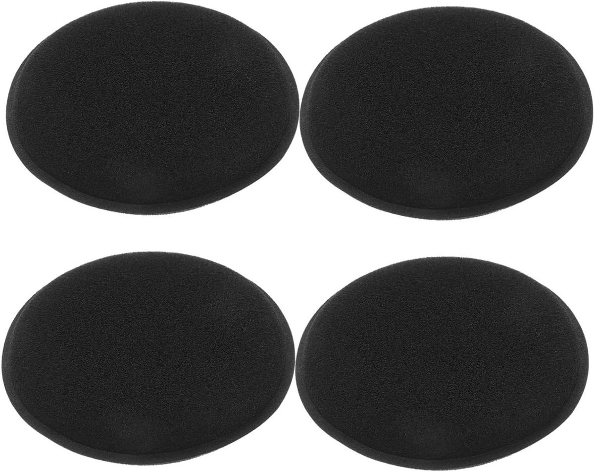 Wax Applicator Spons - Polijst Pads - Auto Reinigen - Ergonomische Grip - 4 Stuks - Zwart