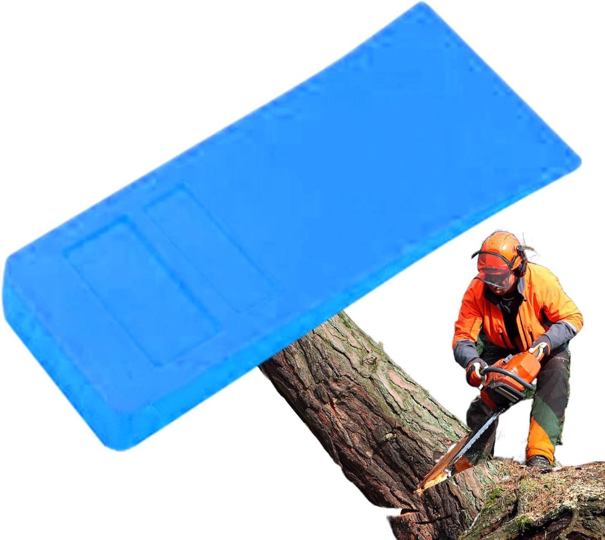 Boom Snijwiggen - Kettingzaag Wiggen - Bomen Vellen - Veiligheid Verbeterend - 6 Inch - Oranje