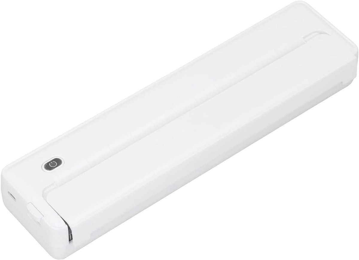 Thermische Printer - Draagbare Printer - Mobiel Printen - Inktloos Printen - 210 mm Papier - Wit