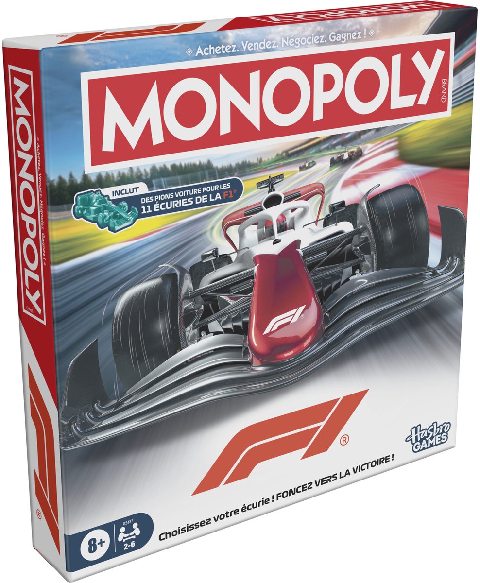 Monopoly F1 - Bordspel - Franstalig