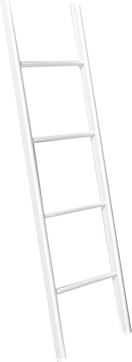 Bedladder - Stapelbed ladder - Hoogslaper bereiken - Verstelbare hoogte - 150 cm lengte - Wit