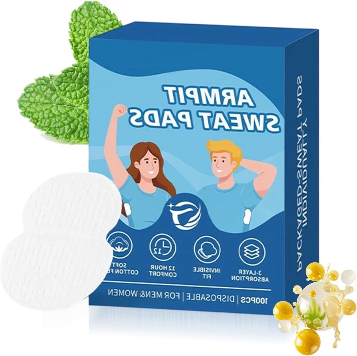 Okselzweetpleisters - Zweetpads - Kleding Beschermen - Ademend Absorberend - 100 Stuks - Onzichtbaar