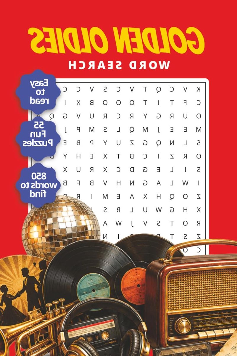 Puzzelboek Grote Letters - Woordzoeker Volwassenen - Geheugen Trainen - Muziek Thema - 110 Pagina's - Niet Van Toepassing