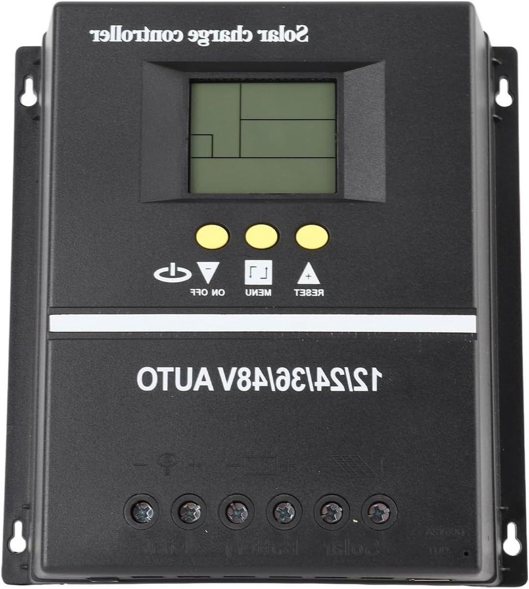 Zonne-laadregelaar - Batterijregelaar MPPT - Energiebeheer - LCD Scherm - 80A - Zwart