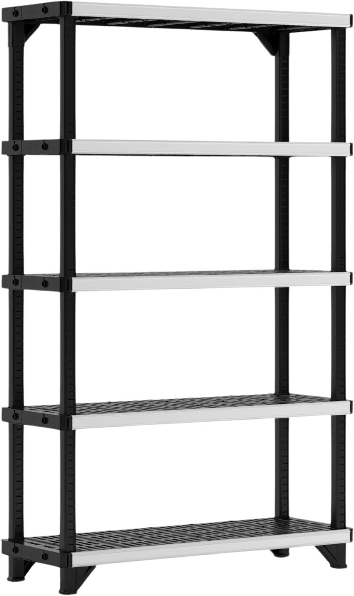 Keter Fused Stellingkast - 5 planken - 45,7×122×197,2cm - Zwart