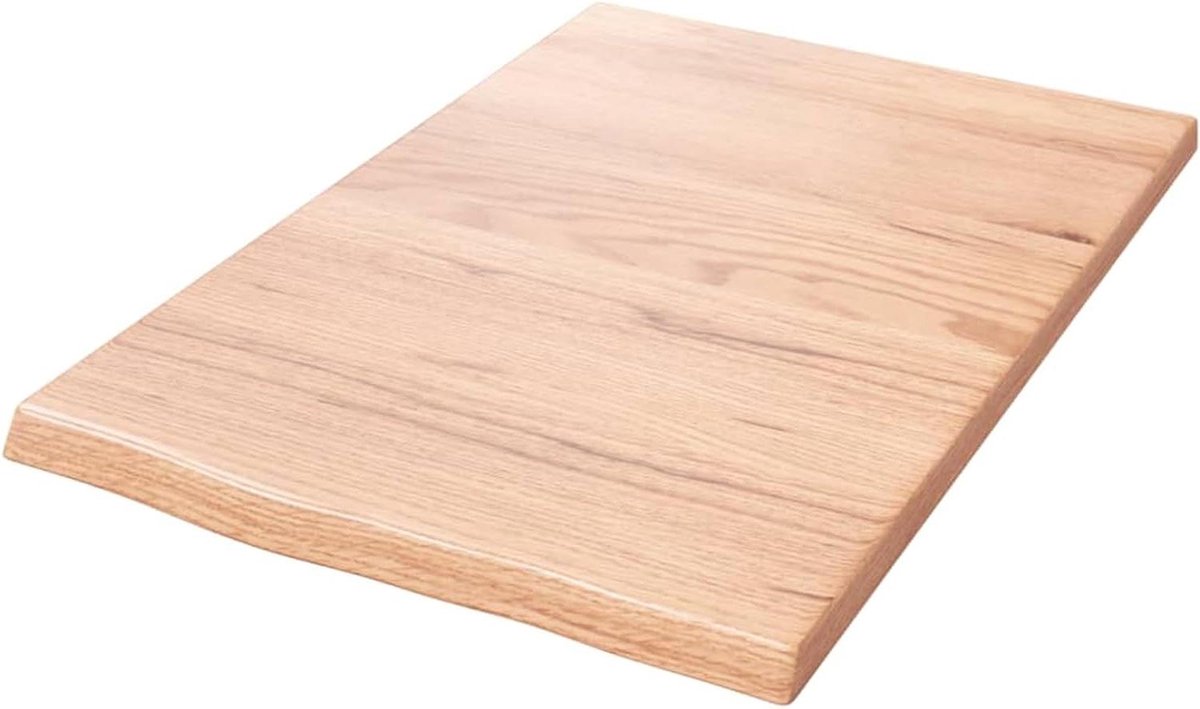 Wandrek Massief Hout - Zwevende Plank - Extra Opbergruimte - Natuurlijke Rand - 40 x 60 cm