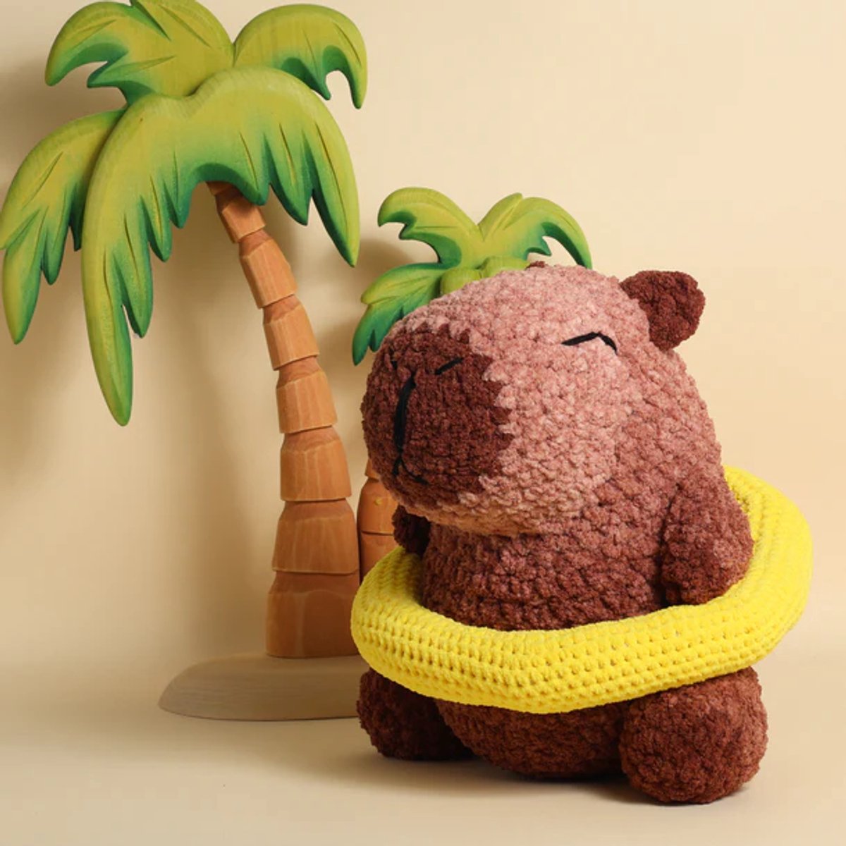 Haakpakket Capibara Chilibara Zwembara – Compleet DIY Pakket met Big Darling & Little Darling – Knuffel Haken