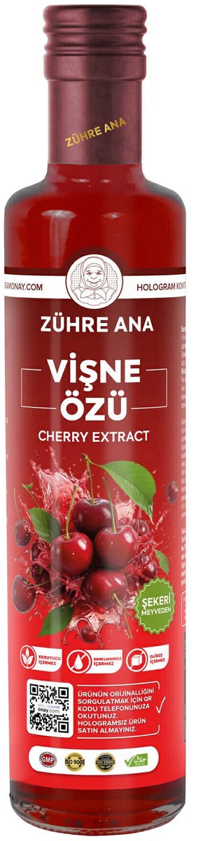 Zühre Ana Vişne Özü – Kersen Extract Concentraat – 640g – Natuurlijk Fruitextract