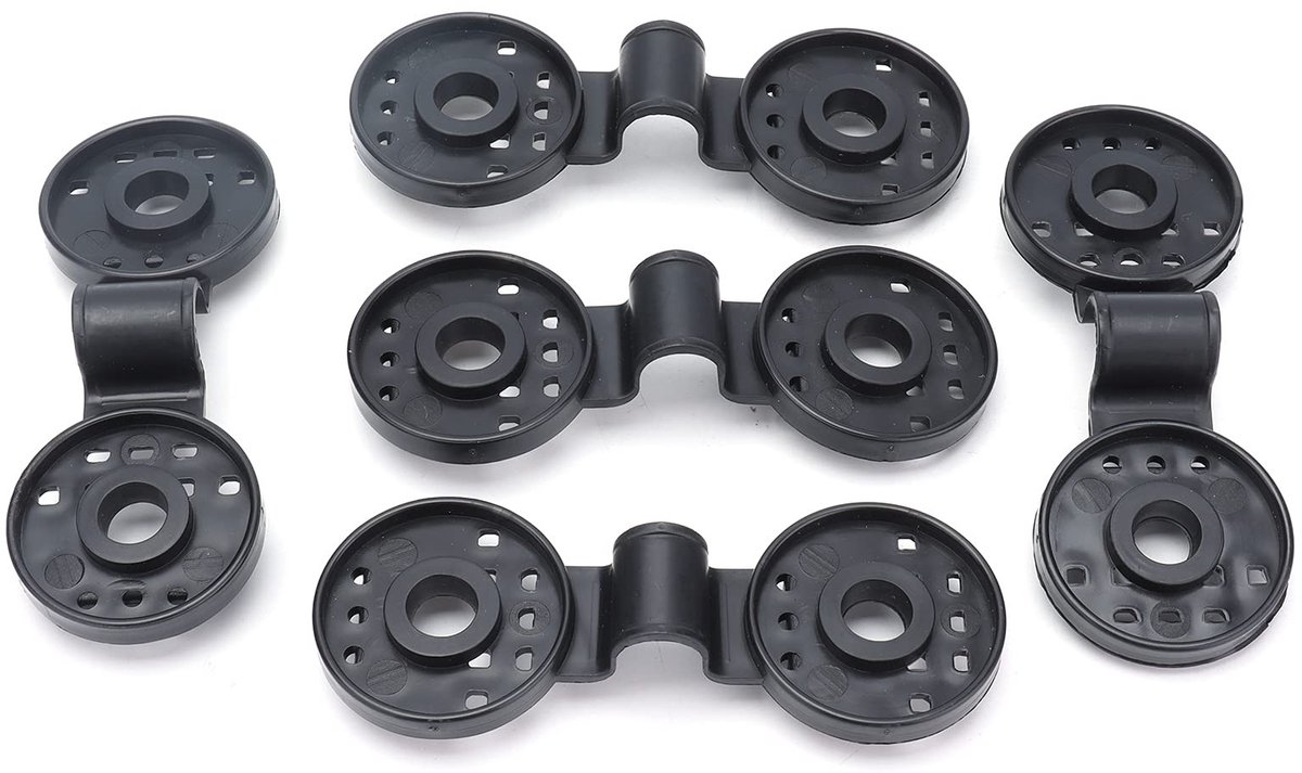 aladdien - Schaduwmes-clips - Zonwering clips - Duurzaam en stevig - Zwart - Bevestigingen voor schaduwdoek en netten - Geschikt voor broeikas en tu..