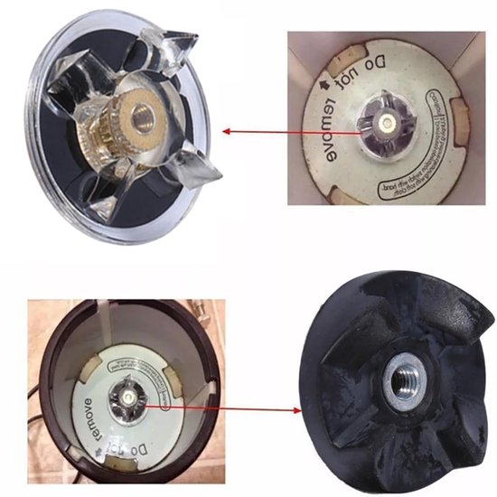 Vt products - Vervanging Basistandwielen - Reserveonderdelen - Zwart - Rubberen Bladtandwielen - Geschikt voor Magic Bullet - Model Zerodis6w2egknxst2 van vt — afbeelding 3