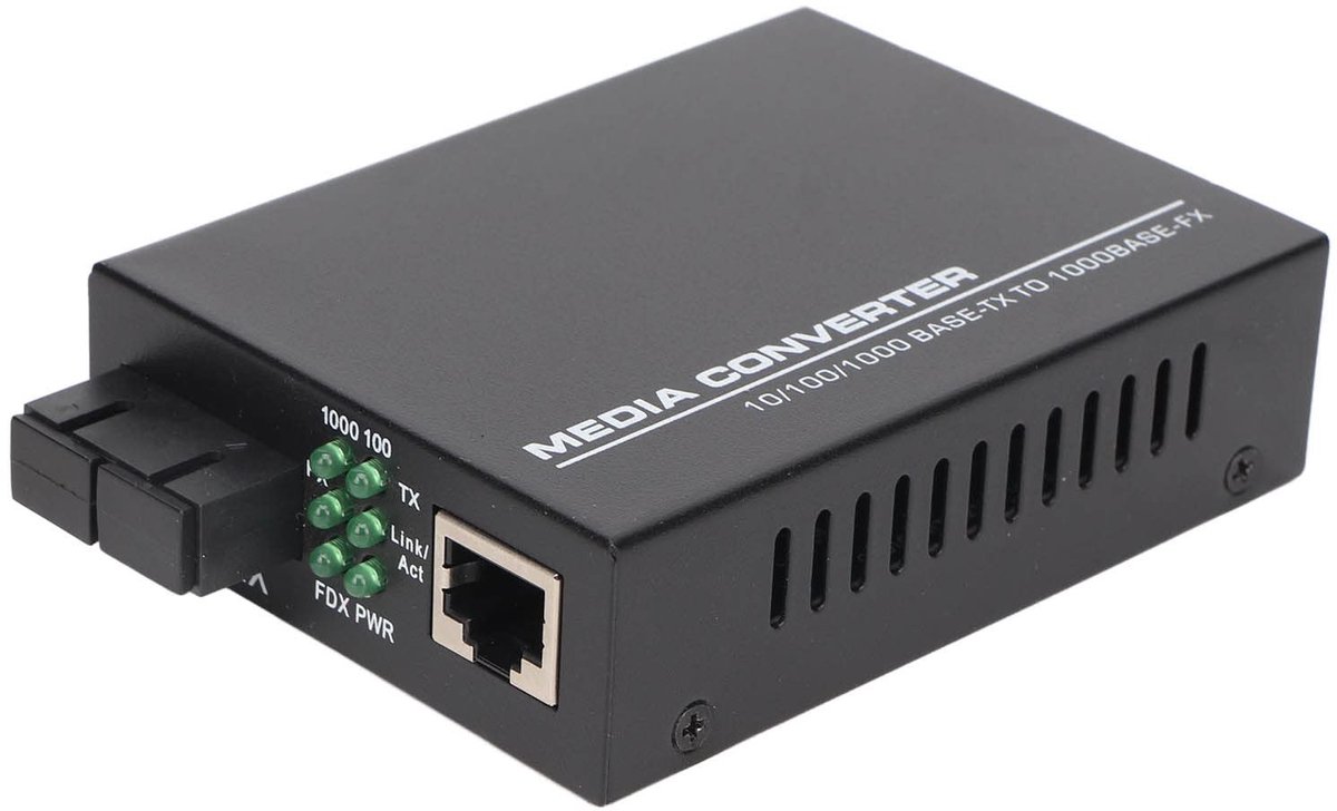 Vt products - Glasvezel Media Converter - Gigabit SFP-naar-RJ45 - Ruimtebesparend - Ethernet Converter - Voor Thuis en Kantoor - Compact en Efficiënt