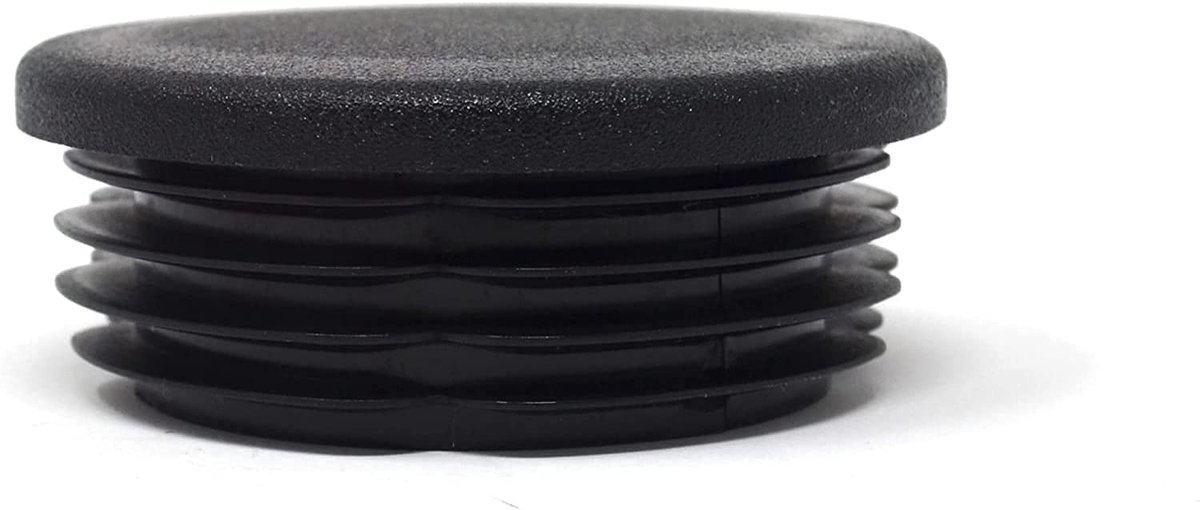 Golden crown - Lamellenstoppen - Ronde buizen - Zwart - Robuust en eenvoudig te monteren - Voor buizen van 44,8-47,2 mm - 4 stuks