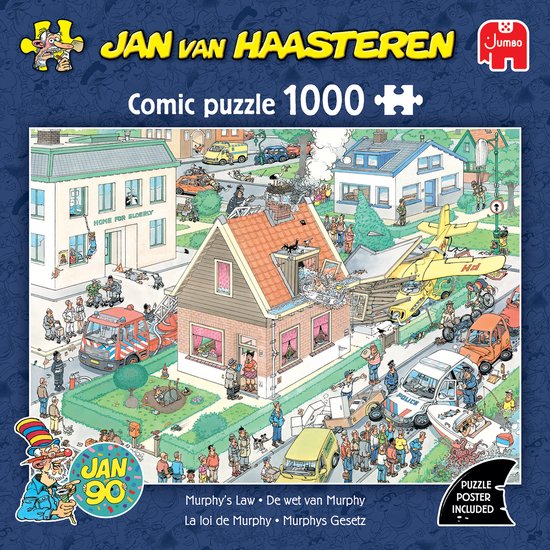 Jan van Haasteren - De wet van Murphy - 1000 stukjes puzzel - Legpuzzel volwassenen
