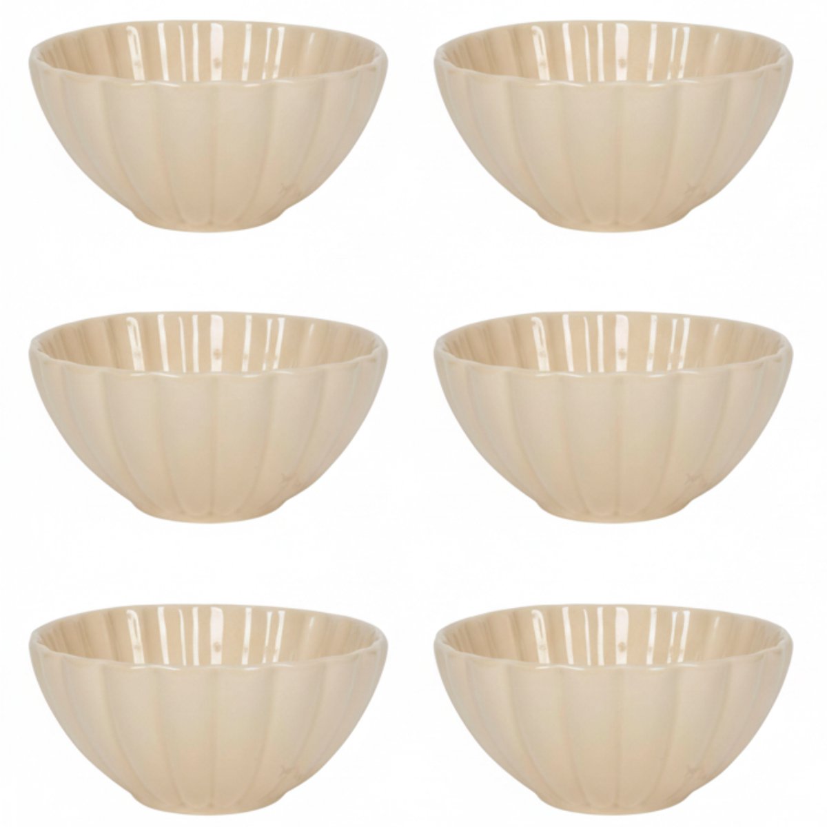 Cookinglife Soepkommen / Kommen Cardida Beige ø 14 cm - 6 stuks