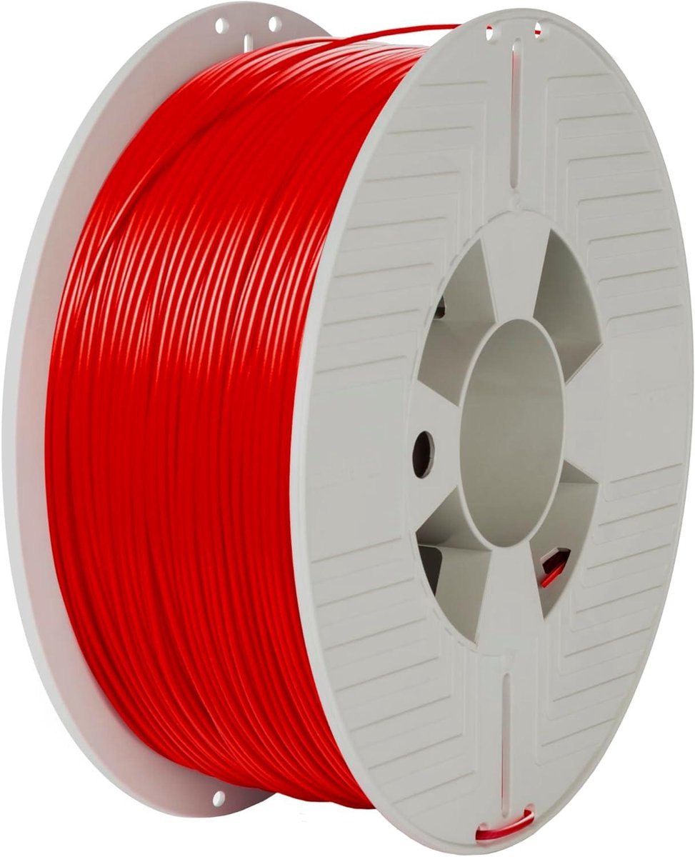 PLA Filament - 3D Printmateriaal - Modelbouw - Reukloos Biopolymeer - 1 kg - Rood