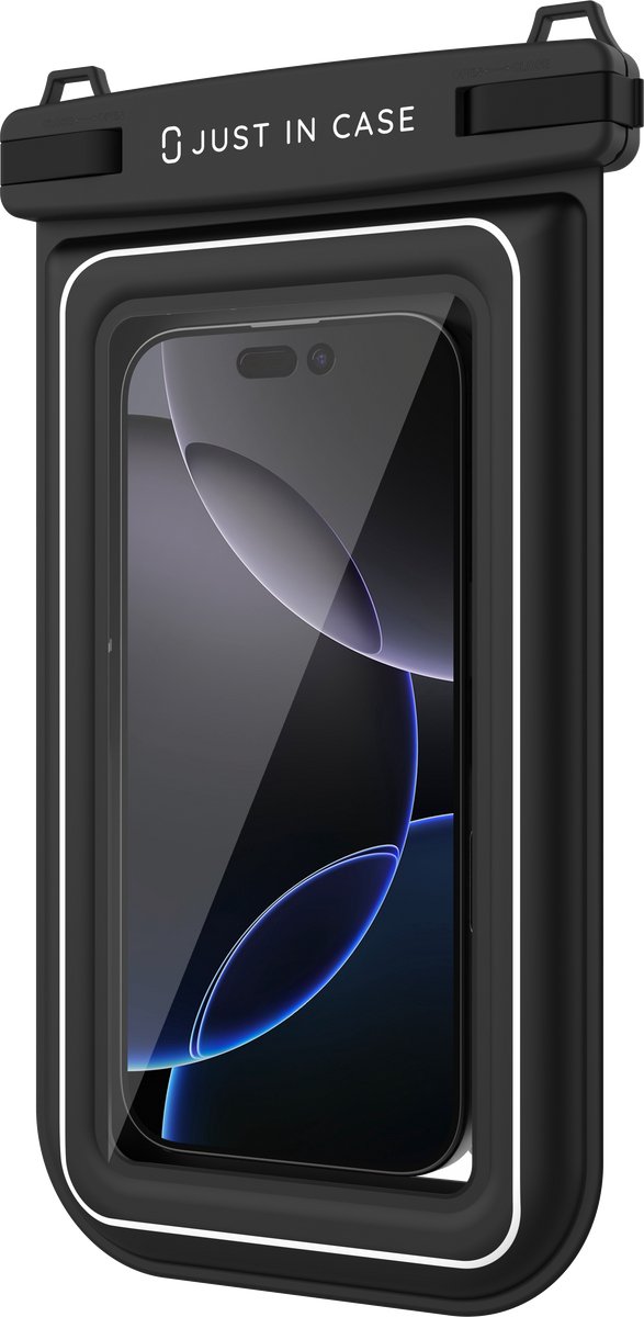 Just in Case cazy Universeel Waterdicht Telefoonhoesje met Koord – Onderwater Hoesje - Drijvend – Geschikt voor Zwemmen en Strand - IPX8 Gecertificeerd
