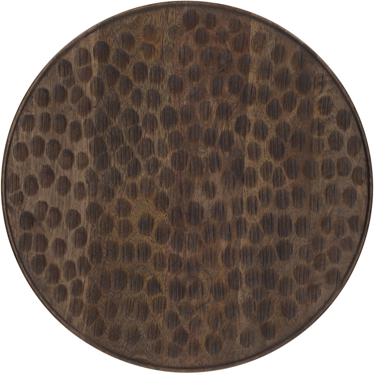 JENS Living Artisan Rond Serveerplank van Hoogwaardig Mangohout – Duurzame Bruine Houten Borrelplank