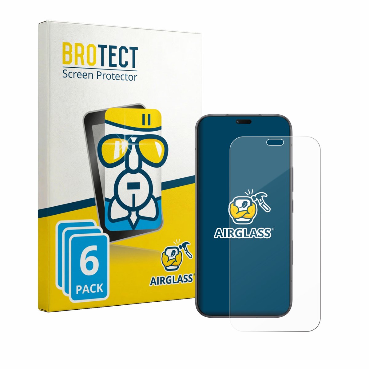 Screenprotector 6 Stuks voor Honor X80i Beschermglas transparant